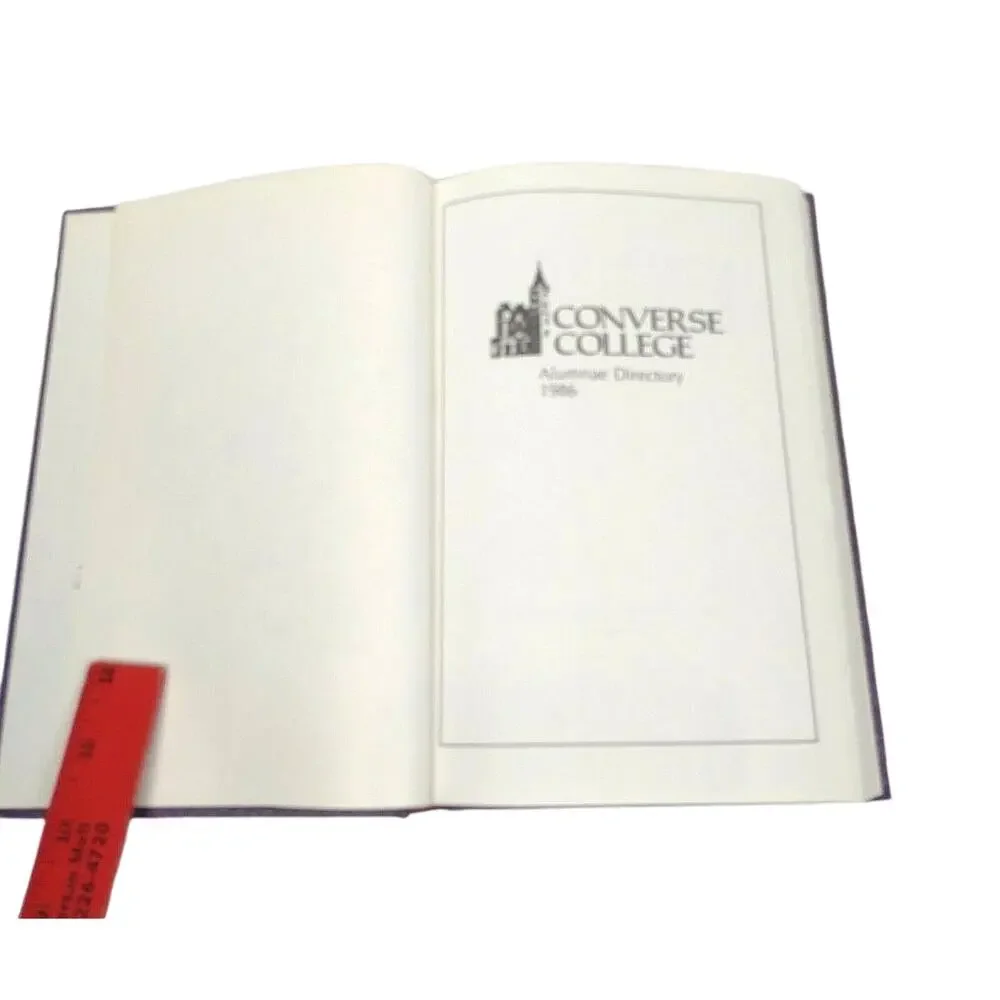 Converse College Alumnae Directory 1986 Spartanburg South Carolina Hardcover